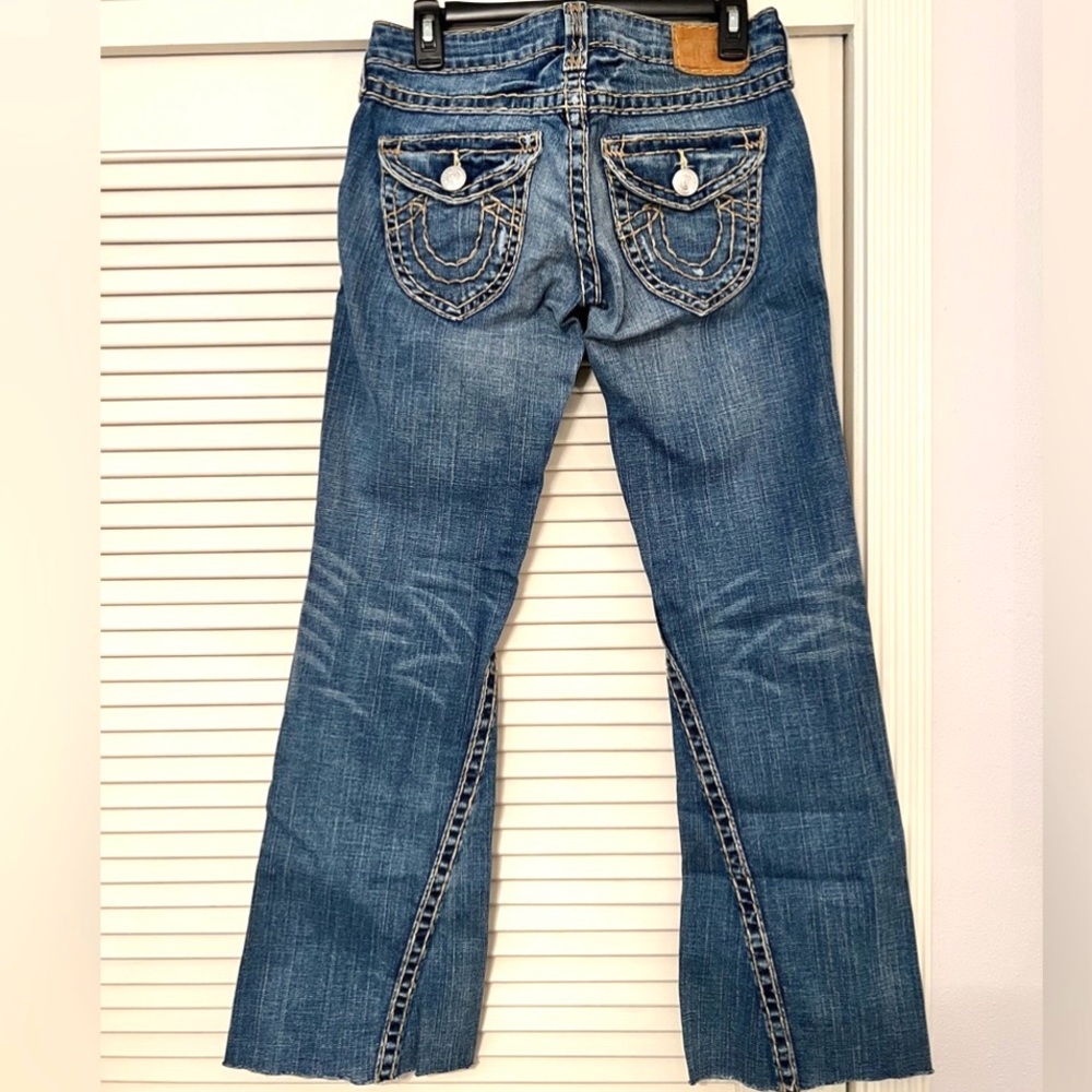 Vintage Y2K True Religion Joey Super T Low Rise Flare Women’s Jeans Size 27 - Picture 3 of 14